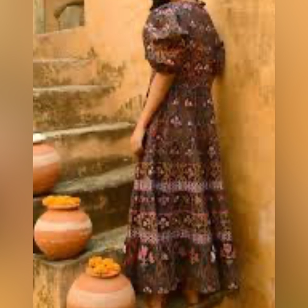 Elegant Multicolor Maxi Dress